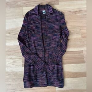 M Missoni women’s size XXS collars single bottom cardigan mid-length